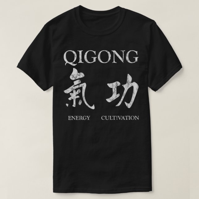 Camiseta Meditação chinesa Womens Tai Chi Qi Gong Chigong  (Frente do Design)