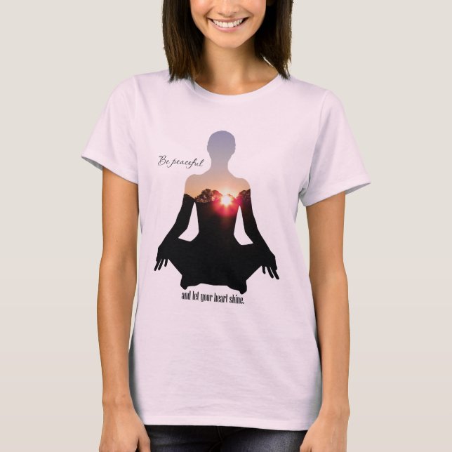 Camiseta Meditação de Brilho do Coração (Frente)