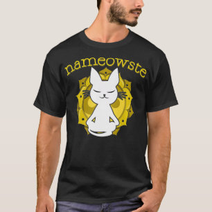 Camiseta Meditação De Cat Yoga Namaste Nameowste Yogi Gift 