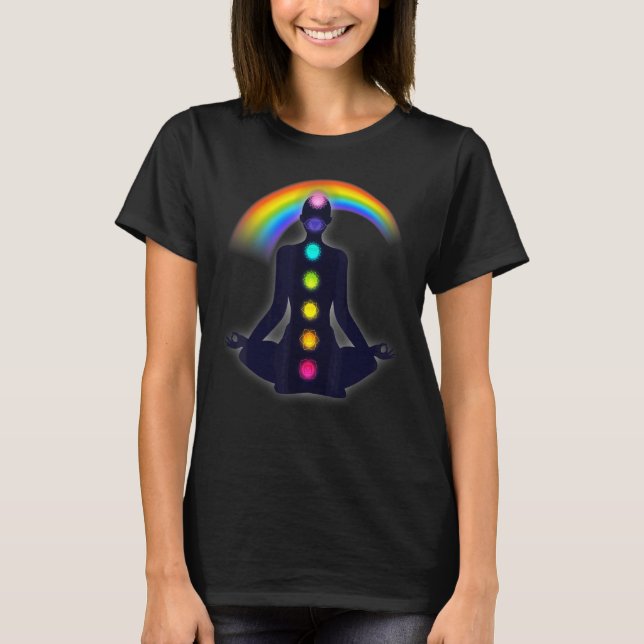 Camiseta Meditação de Chakra Yoga (Frente)