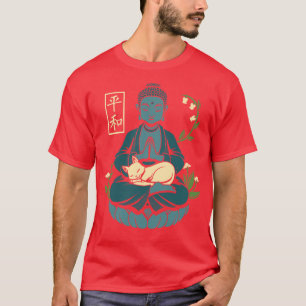 Camiseta Meditação de Gato Buda por Tobe Fonseca