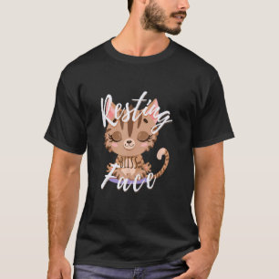 Camiseta Meditação de Ioga Gato de Gato de Feliz Descansado