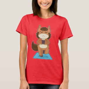 Camiseta Meditação de Malhação de Yoga no Cavalo