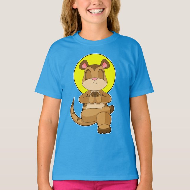 Camiseta Meditação de Malhação Meerkat Yoga (Frente)
