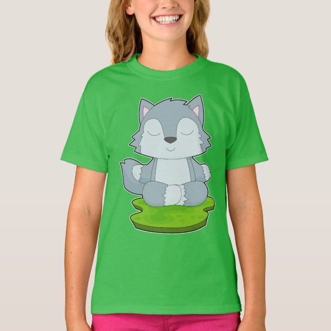 Camiseta Meditação de Malhação Wolf Yoga (Frente)
