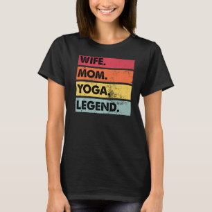 Camiseta Meditação de mulheres Yoga, legenda da mulher mãe