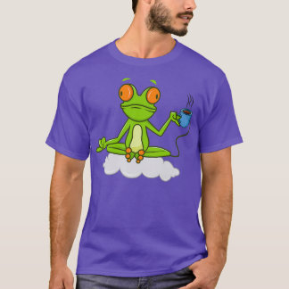 Camiseta Meditação de Tea Yoga, Sapo engraçado