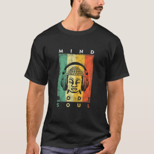 Camiseta Meditação de Yoga Buddha de Alma da Mente