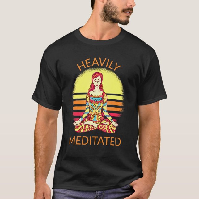 Camiseta Meditação de Yoga em Meditação Espiritual de Medit (Frente)