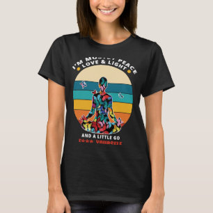 Camiseta Meditação de Yoga Eu sou Principalmente Paz Amor e