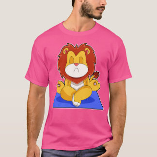 Camiseta Meditação de Yoga Lion