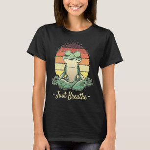 Camiseta Meditação de Yoga sapo Pilata Animal Toad Zen