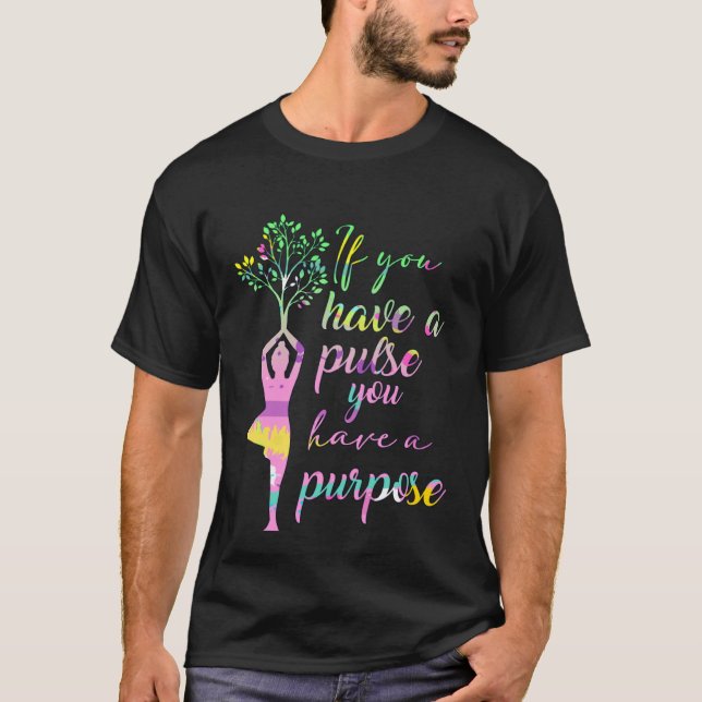 Camiseta Meditação De Yoga Você Tem Impulso Que Tem Propósi (Frente)