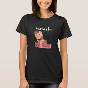 Camiseta Meditação de Yoga Workout Cachorro Espiritual Medi