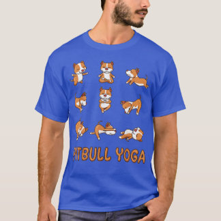 Camiseta Meditação de Yoga Yoga Pitbull Pit Bull