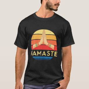 Camiseta Meditação do Alivio Namaste Retro Vintage Yoga