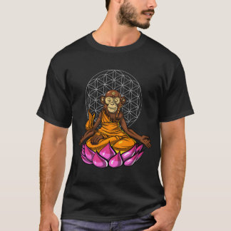Camiseta Meditação do Buda Macaco