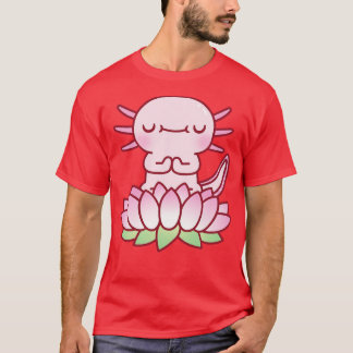 Camiseta Meditação Do Eixo Cuto Na Flor De Lotus