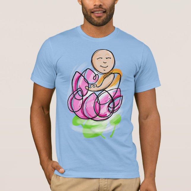 Camiseta Meditação do Monge Lótus (Frente)