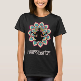 Camiseta Meditação do professor Namaste Mandala Yoga Sanskr