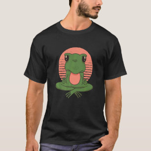 Camiseta Meditação do Sapo de Yoga Budismo Príncipe Sapo Sa