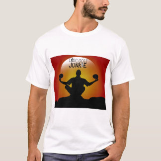 Camiseta Meditação do toxicómano do golfe do disco