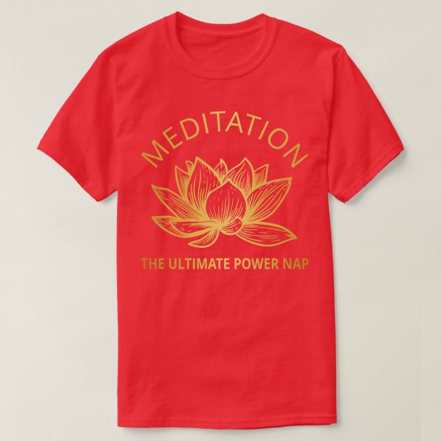 Camiseta Meditação Do Último Power Nap V (Frente do Design)