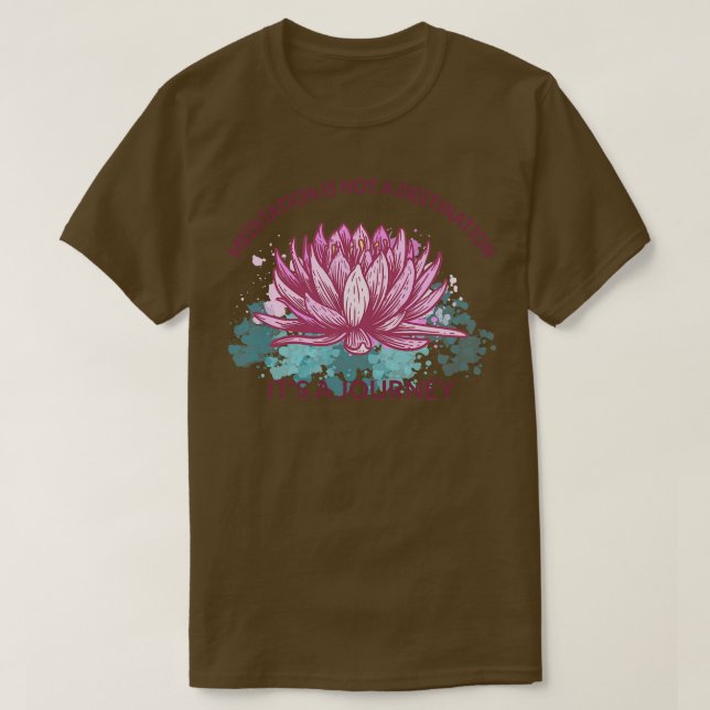 Camiseta Meditação É Uma Viagem V (Frente do Design)