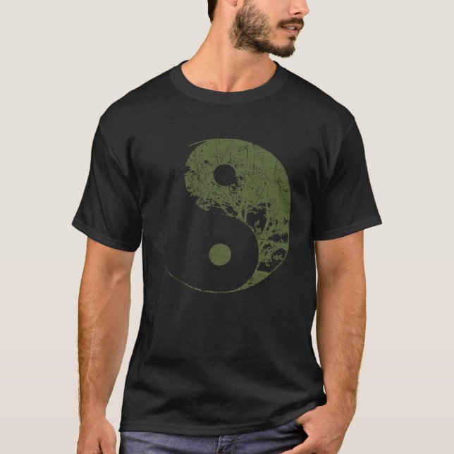 Camiseta Meditação em Árvore Yin Yang Positividade em Namas (Frente)