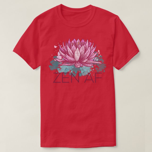 Camiseta Meditação Engraçada Zen AF III (Frente do Design)
