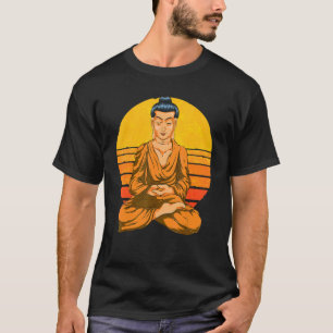 Camiseta Meditação espiritual budista Meditação espiritual