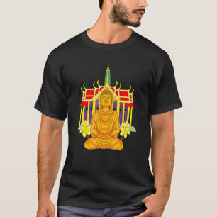 Camiseta Meditação Espiritual Budista Zen Budismo Buda