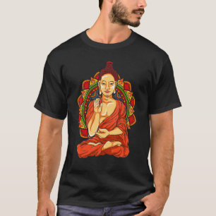 Camiseta Meditação espiritual de Yoga Mandala Budismo Zen