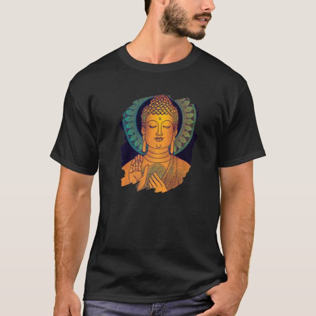 Camiseta Meditação Estilo Espiritual Asiático Zen Buddha Ma (Frente)