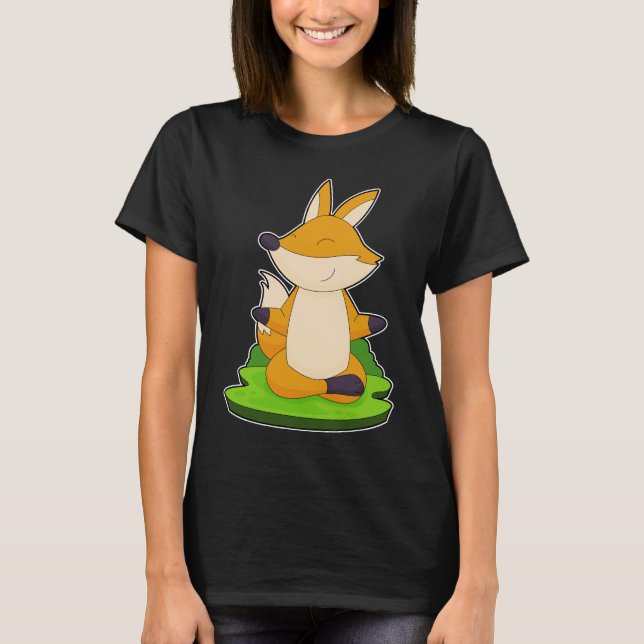 Camiseta Meditação Fox Yoga (Frente)