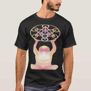 Camiseta Meditação Mandala da Santa Geometria e Yoga