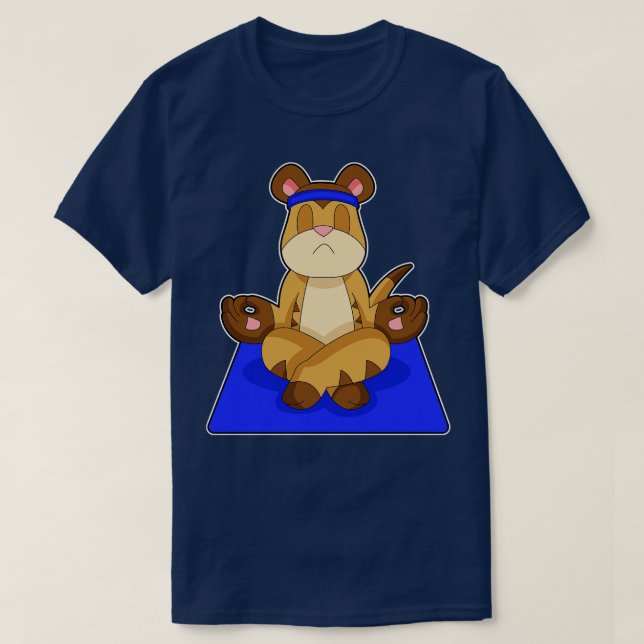 Camiseta Meditação Meerkat Yoga (Frente do Design)
