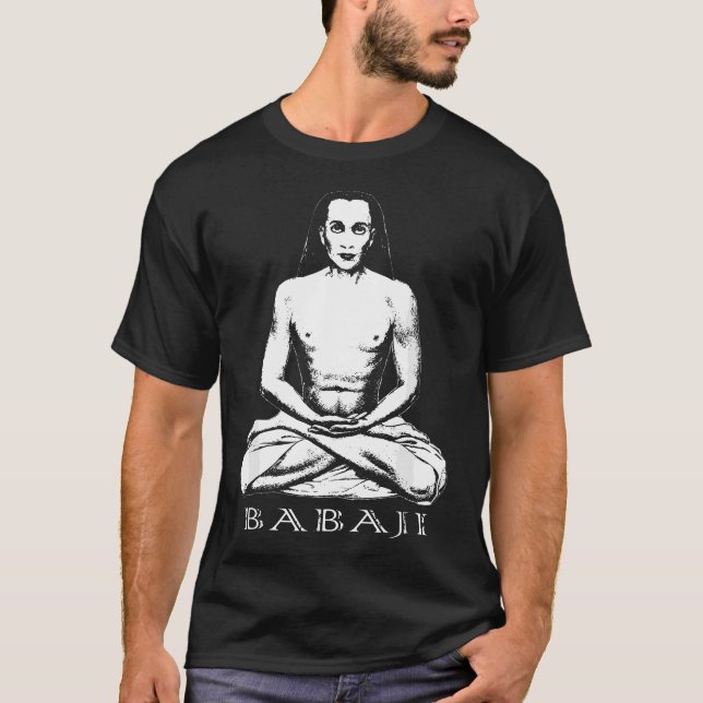Camiseta Meditação Mestra Ascensiva Mahavatar Babaji Guru (Frente)