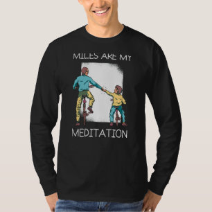 Camiseta Meditação Miles - Bicicleta De Pedra-Montanha Bici