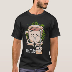 Camiseta Meditação NamasTea Green Tea Yoga Namaste Pun