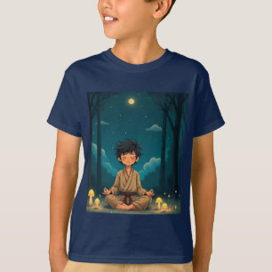 Camiseta Meditação Noturna Pacífica - Natureza Whimsísica A