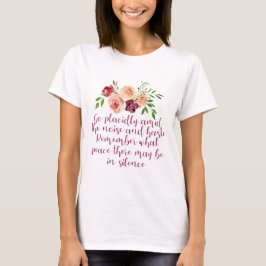 Camiseta Meditação Pacífica do Poema Desiderata
