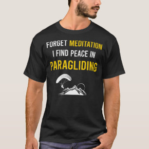 Camiseta Meditação Paragliding Paraglide Paraglider
