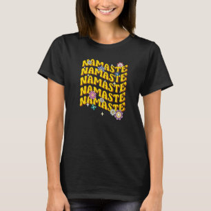 Camiseta Meditação Retroativa Lotus Flower Namaste Yoga 1