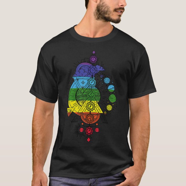 Camiseta Meditação S2 Chakra Chakras (30) (Frente)