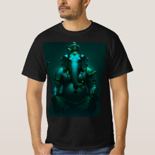 Camiseta Meditação Senhor Ganesha Neon Espiritual