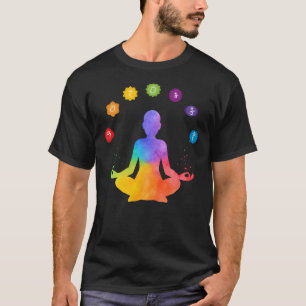 Camiseta Meditação Sete Chakras Presente Espiritual Mágico