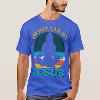 Camiseta Meditação sobre Jesus Bíblia Verse Yoga