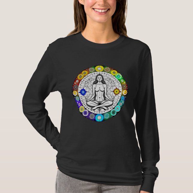 Camiseta Meditação Tranquil e Serena Pacífica (Frente)