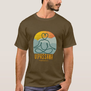 Camiseta Meditação Vipassana Amando gentileza Metta Anicca